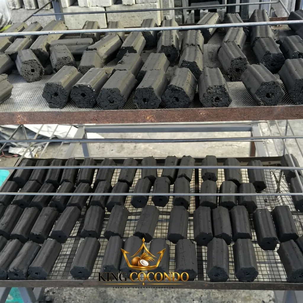 Hexagon Briquettes Oven Drying
